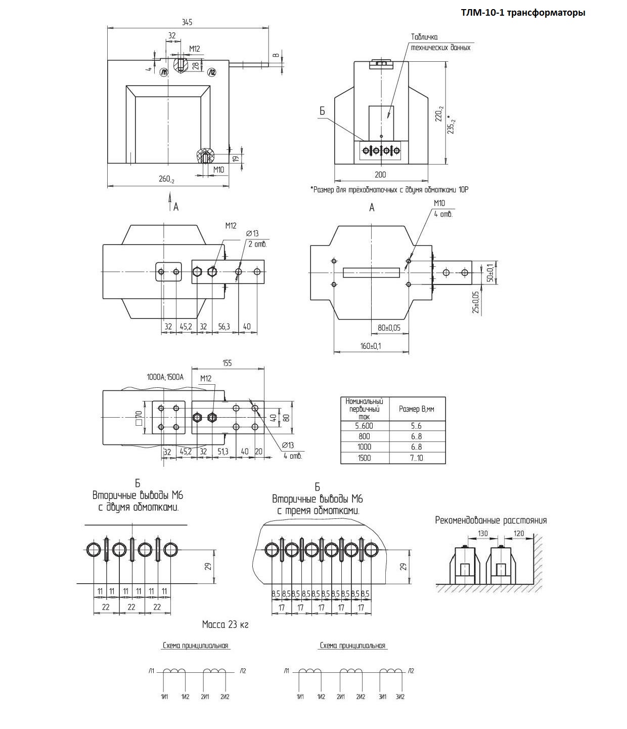 Трансформаторы тока ТЛМ-10-2